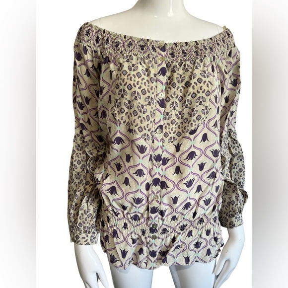 Guess off the shoulder Blouse Medium - Picture 2 of 6